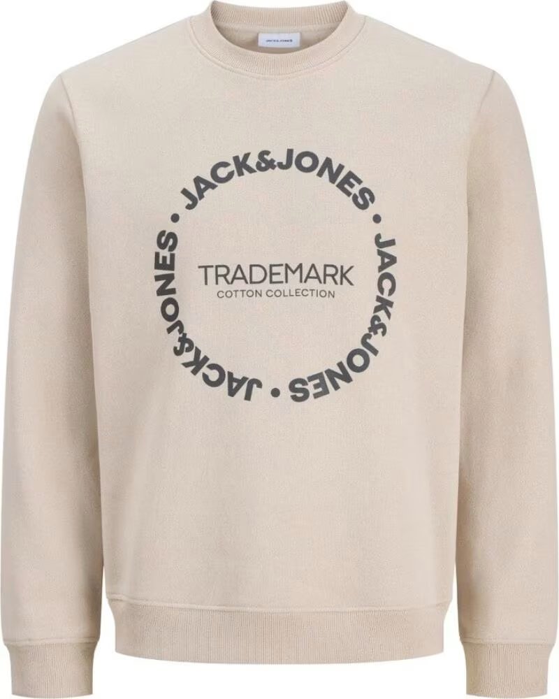 JACK AND JONES FELPA JJBENSON 12298497 BEIGE