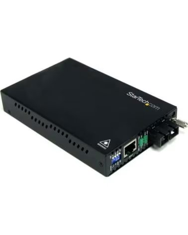 STARTECHCOM Conversor de medios ethernet a fibra startech lc multimodo para redes 2km