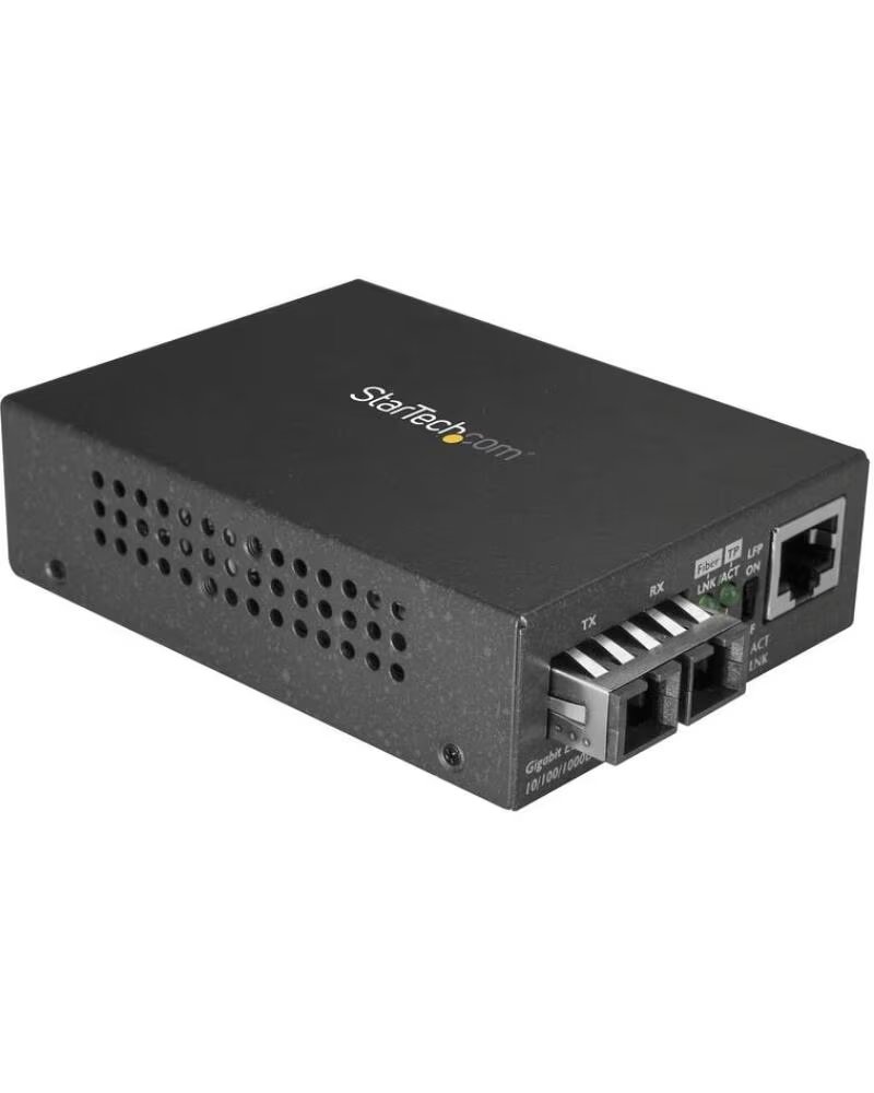 STARTECHCOM Conversor de medios ethernet a fibra startech sc multimodo para redes 550m