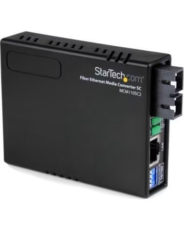 STARTECHCOM Conversor de medios ethernet a fibra startech sc multimodo para redes 2km