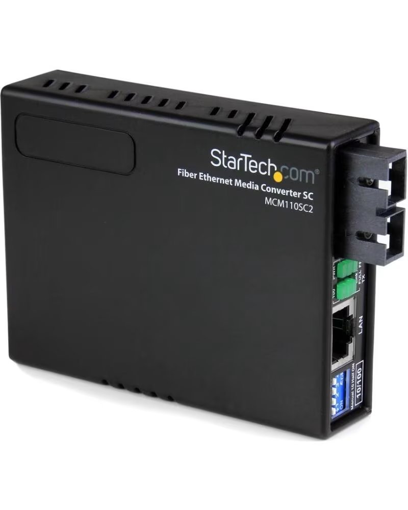 STARTECHCOM Conversor de medios ethernet a fibra startech sc multimodo para redes 2km