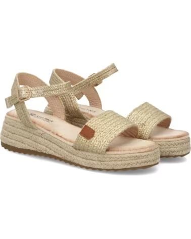 SPORT3PUNTO0 TF5139-ORO SANDALIA CUÑA ESPARTO DORADA VARIOS COLORES
