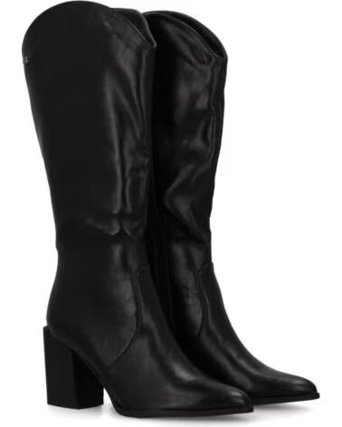 SPORT3PUNTO0 BOTAS ALTAS DE ESTILO CAMPERO MODELO A-5416 EN COLOR NEGRO CON TACÓN ANCHO VARIOS COLORES