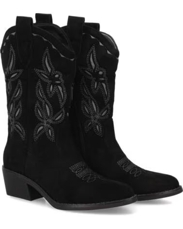 SPORT3PUNTO0 VR5-2033 BOTTES STYLE SANTIAGS ET COWBOY EN DAIM NOIR VARIOS COLORES