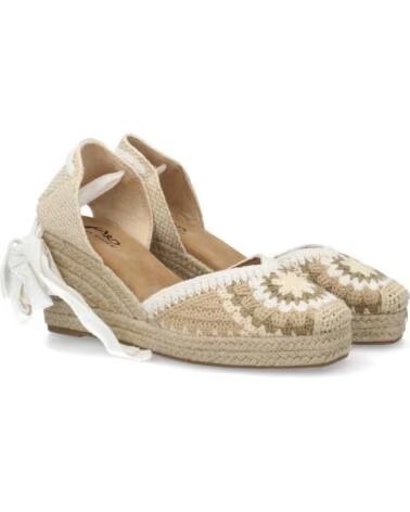SPORT3PUNTO0 HJS25-5Z CUÑA DE ESPARTO Y YUTE CON DETALLES BORDADOS VARIOS COLORES