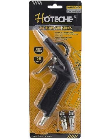 HOTECHE A830047-1 DRUCKLUFT-AUSBLASPISTOLE MIT 28 MM KURZER DÜSE MULTICOLOR
