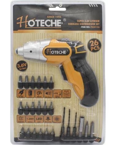 HOTECHE UTENSILE ELETTRICO AVVITATORE A BATTERIA P800106 MULTICOLOR