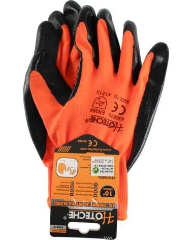 HOTECHE LUVAS DE NITRILA 10" 430610 MULTICOLOR