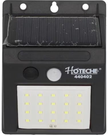 HOTECHE 440402 SOLAR LED WANDLEUCHTE MIT SENSOR MULTICOLOR