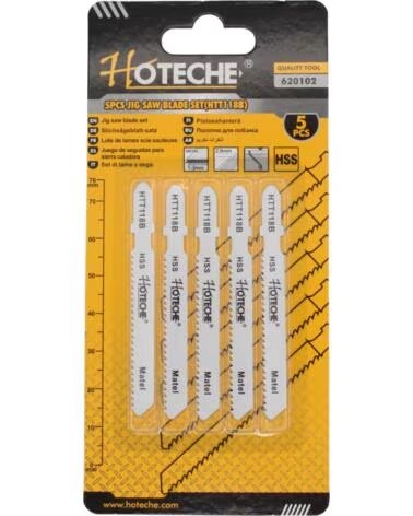 HOTECHE 5ER SET STICHSÄGEBLÄTTER FÜR METALL HTT118B MULTICOLOR