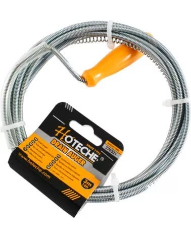 HOTECHE ROHRREINIGUNGSPIRALE 3 METER ABFLUSSSPIRALE 270321 MULTICOLOR