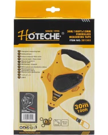 HOTECHE GLASFASER ROLLBANDMASS 30M 100FT 281302 MULTICOLOR