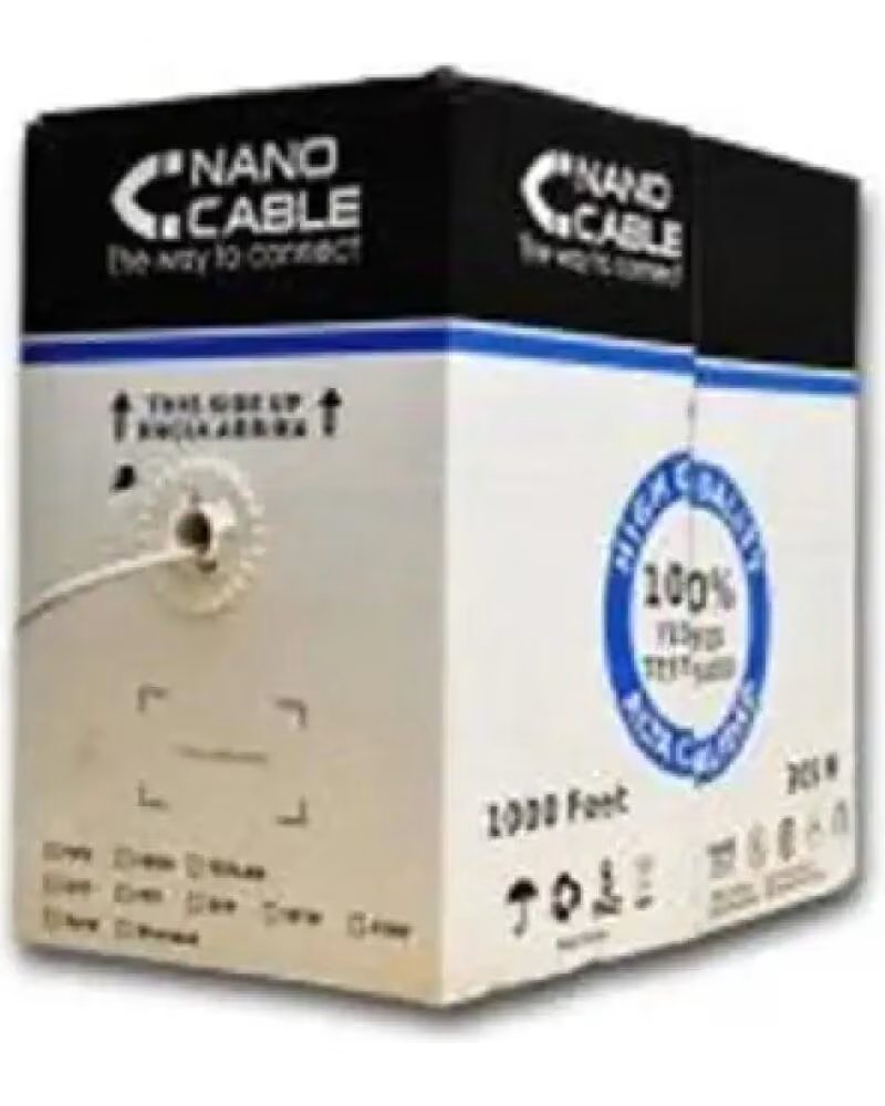 NANO CABLE Cable FTP CAT6 305m Rigido GREY