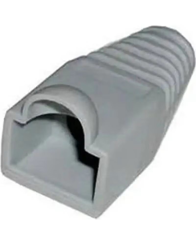 NANO CABLE Funda Conector RJ45 Plastico 10 Und GREY