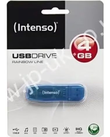 INTENSO Memoria usb 2 0 rainbow 4gb azul