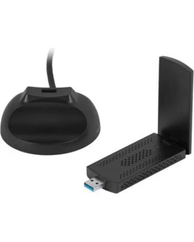 LANBERG ADAPTADOR USB WIFI AX3000 TRI-BANDA 2X ANTENAS INTERNAS RED