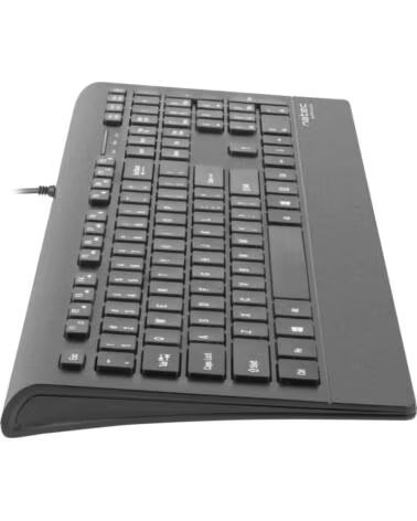 NATEC TECLADO BARRACUDA SLIM USB BLACK