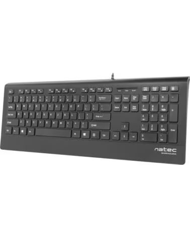 NATEC TECLADO BARRACUDA SLIM USB BLACK