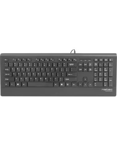 NATEC TECLADO BARRACUDA SLIM USB BLACK