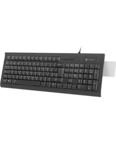 NATEC TECLADO MORAY CON LECTOR DE TARJETAS INTELIGENTES USB BLACK