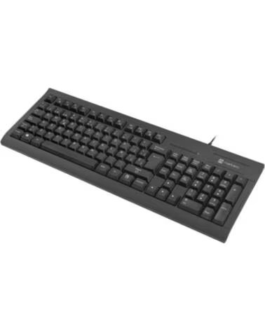 NATEC TECLADO MORAY CON LECTOR DE TARJETAS INTELIGENTES USB BLACK