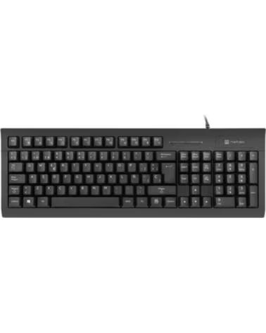 NATEC TECLADO MORAY CON LECTOR DE TARJETAS INTELIGENTES USB BLACK