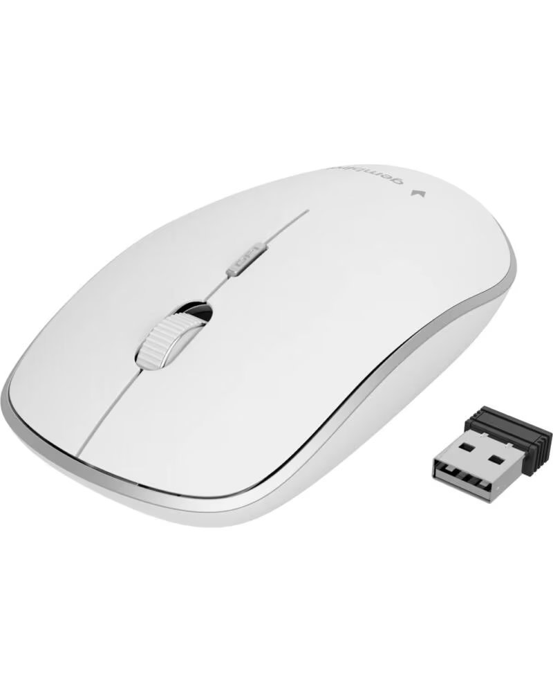 GEMBIRD RATON OPTICO SILENCIOSO RF INALAMBRICO PILAS WHITE