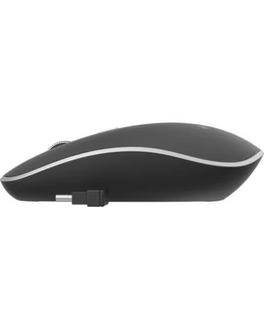 GEMBIRD RATON OPTICO 1600 DPI RECEPTOR USB-C RF INALAMBRICO BLACK