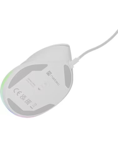 NATEC RATON CRAKE 2 PRO VERTICAL DIESTRO 12 800 DPI OPTICO WHITE