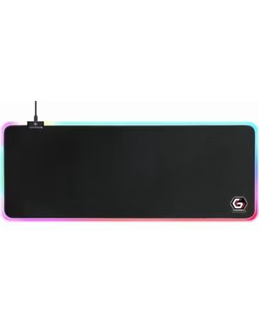 GEMBIRD ALFOMBRILLA GAMING LUZ LED L 800X300X4 RGB BLACK