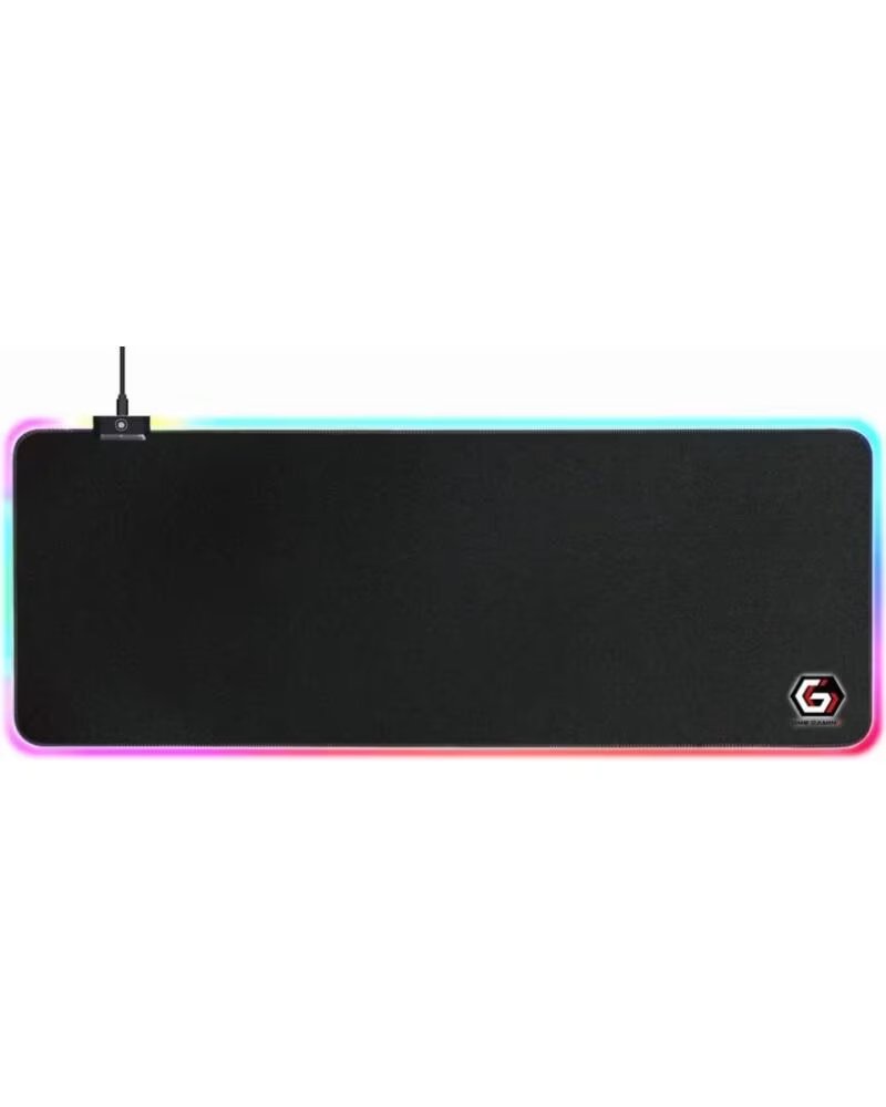 GEMBIRD ALFOMBRILLA GAMING LUZ LED L 800X300X4 RGB BLACK