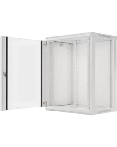 LANBERG ARMARIO MURAL RACK 19 15U 600X450 FLAT PACK V2 PUERTA GREY