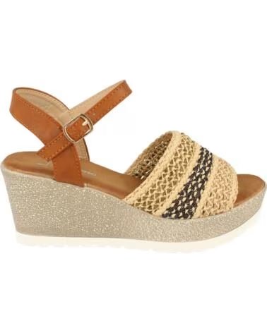SPORT3PUNTO0 F20-55 CAMEL KEILSANDALE MIT GEFLOCHTENEN DETAILS VARIOS COLORES