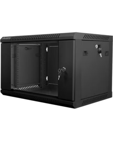 LANBERG ARMARIO RACK 6U 600X450X368 AUTO ENSAMBLADO 19 HASTA BLACK