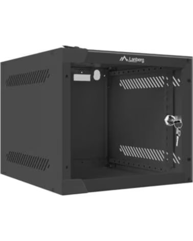 LANBERG ARMARIO MURAL RACK 10 4U-280X310 FLAT PACK PUERTA BLACK