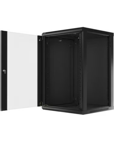 LANBERG ARMARIO MURAL RACK 19 18U-600X600 FLAT PACK V2 BLACK