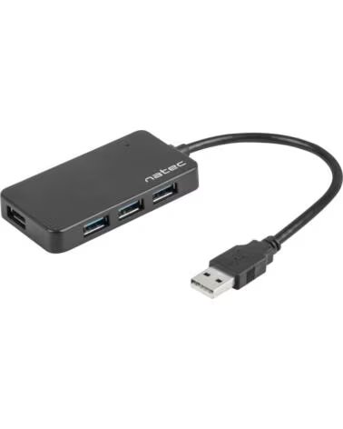 NATEC HUB MONTH 4 PUERTOS USB 3 0 BLACK