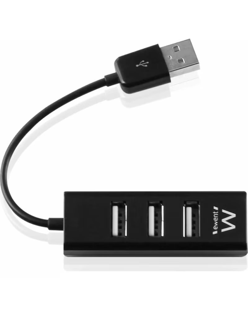 EWENT HUB USB 2 0 HIGH SPEED USB-A 4 PUERTOS BLACK