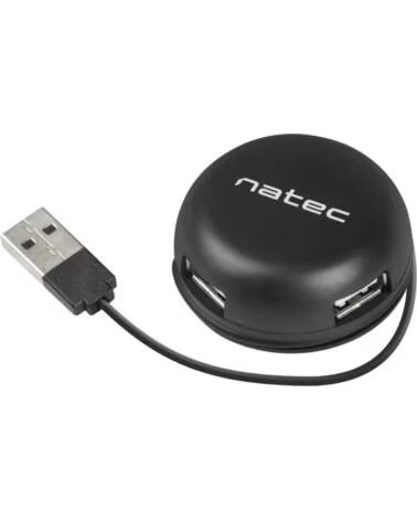 NATEC HUB BUMBLEBEE 4 PUERTOS USB 2 0 BLACK