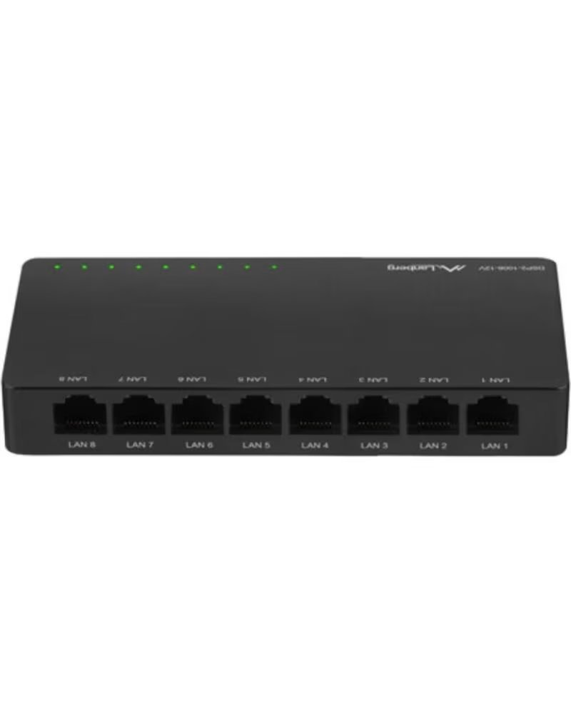 LANBERG SWITCH 8 PUERTOS GIGABIT RJ45 ETHERNET