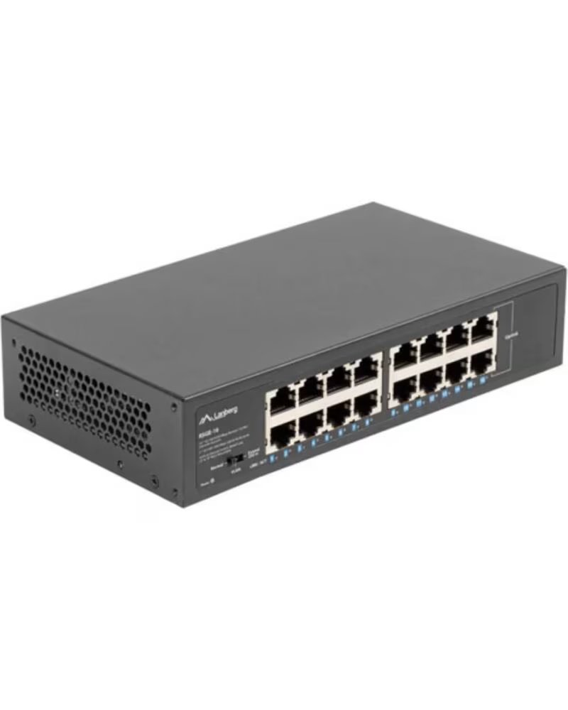 LANBERG SWITCH 16 PUERTOS GIGABIT ETHERNET RACK 10-19