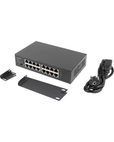 LANBERG SWITCH 16 PUERTOS GIGABIT ETHERNET RACK 10-19