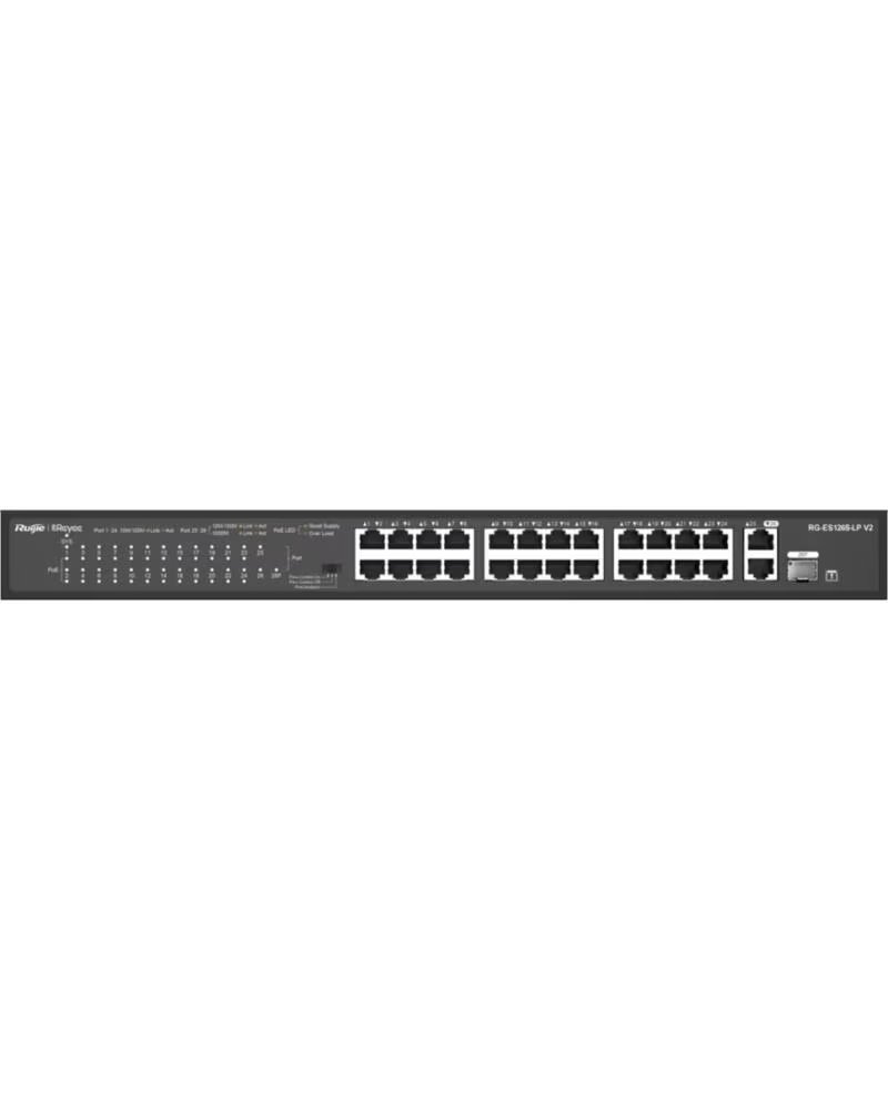 RUIJIE NETWORKS SWITCH RUIJIE REYEE RG-ES126S-P V2 10-100 24p GIGA 2p POE