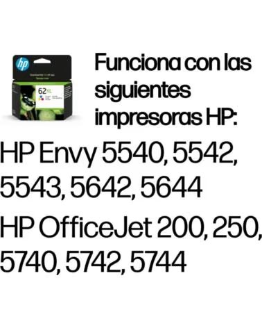 HP TINTA 62XL TRICOLOR