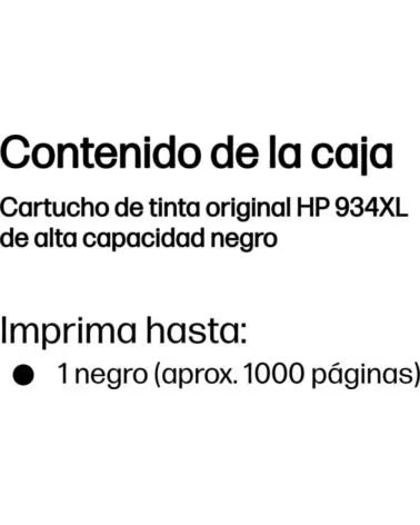 HP TINTA 934XL BLACK
