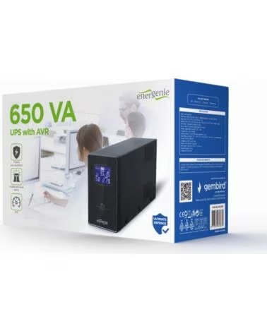 GEMBIRD SAI CON PANTALLA LCD 650 VA BLACK