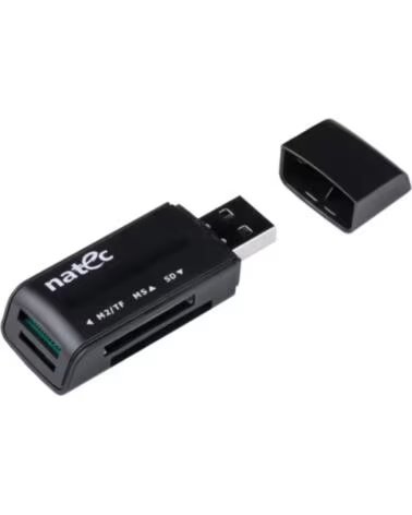 NATEC LECTOR DE TARJETAS MINI ANT 3 SDHC MMC M2 MICROSD USB BLACK