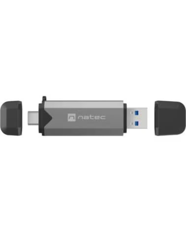 NATEC LECTOR DE TARJETAS SCARAB 3 USB 3 1 GEN 1 USB-A USB-C