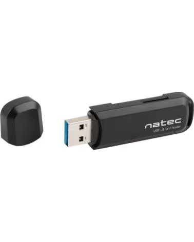 NATEC LECTOR DE TARJETAS USB 3 0 SCARAB 2 SD-MICRO SD BLACK