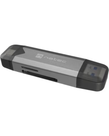 NATEC LECTOR DE TARJETAS SCARAB 3 USB 3 1 GEN 1 USB-A USB-C